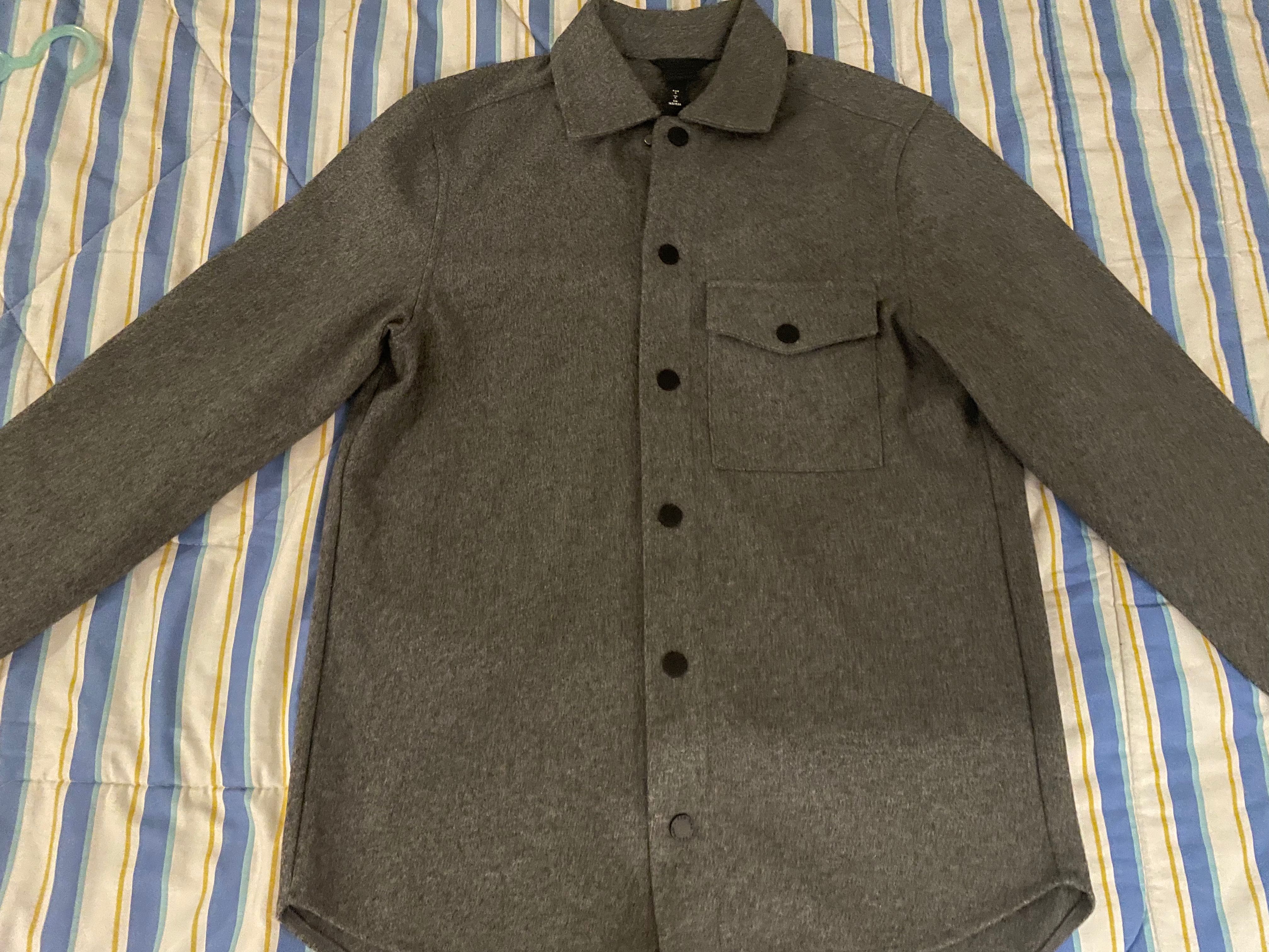 H\u0026M - Twill Shirt / Trucker Jacket Wool 