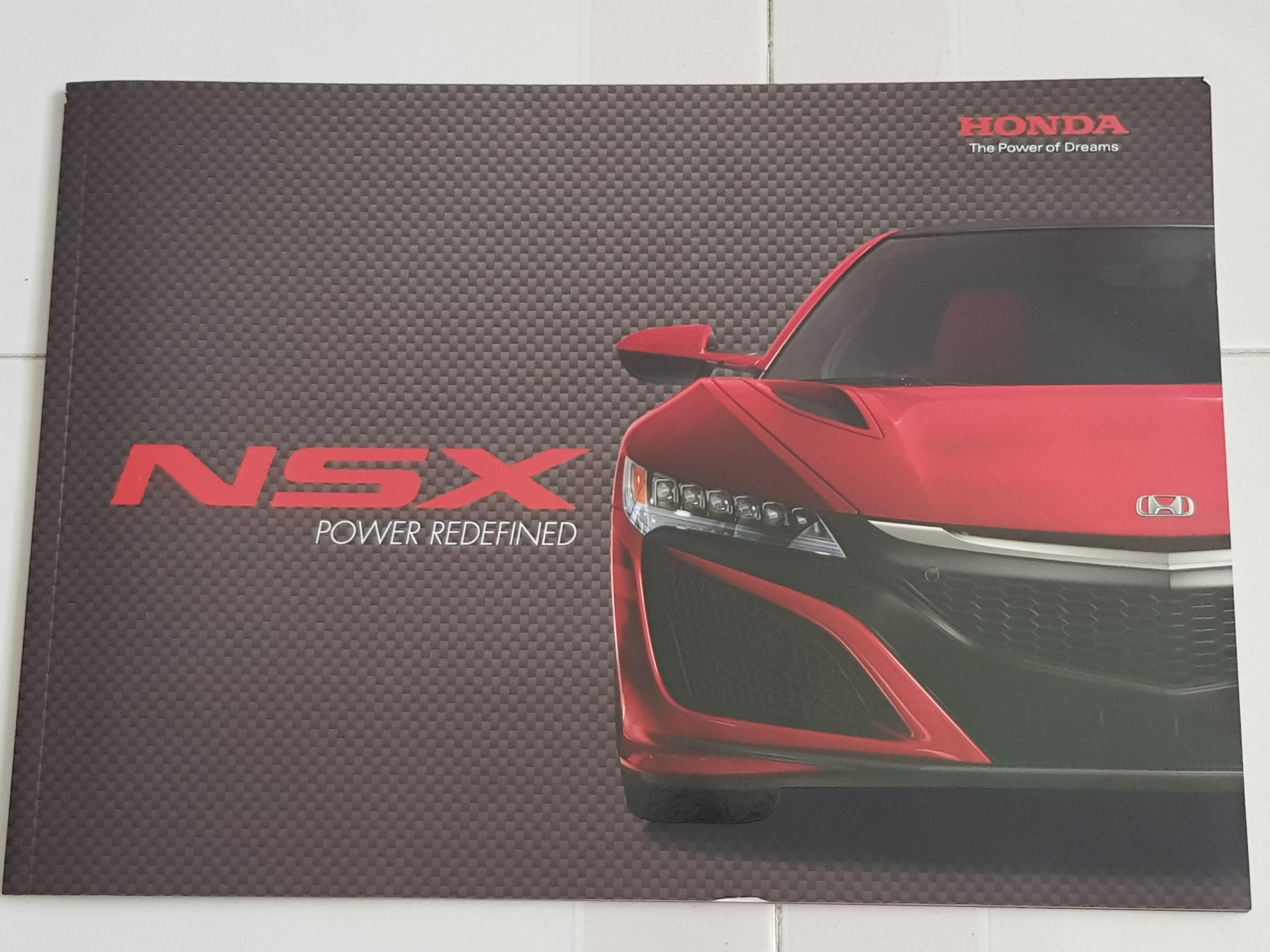 Honda NSX Catalogue Booklet, Hobbies & Toys, Books & Magazines
