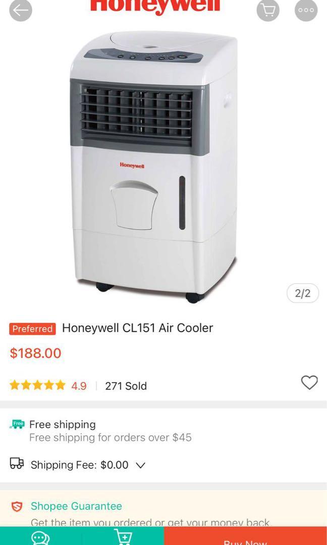 Honeywell CL151 Air Cooler $70 (no remote), TV Home Appliances