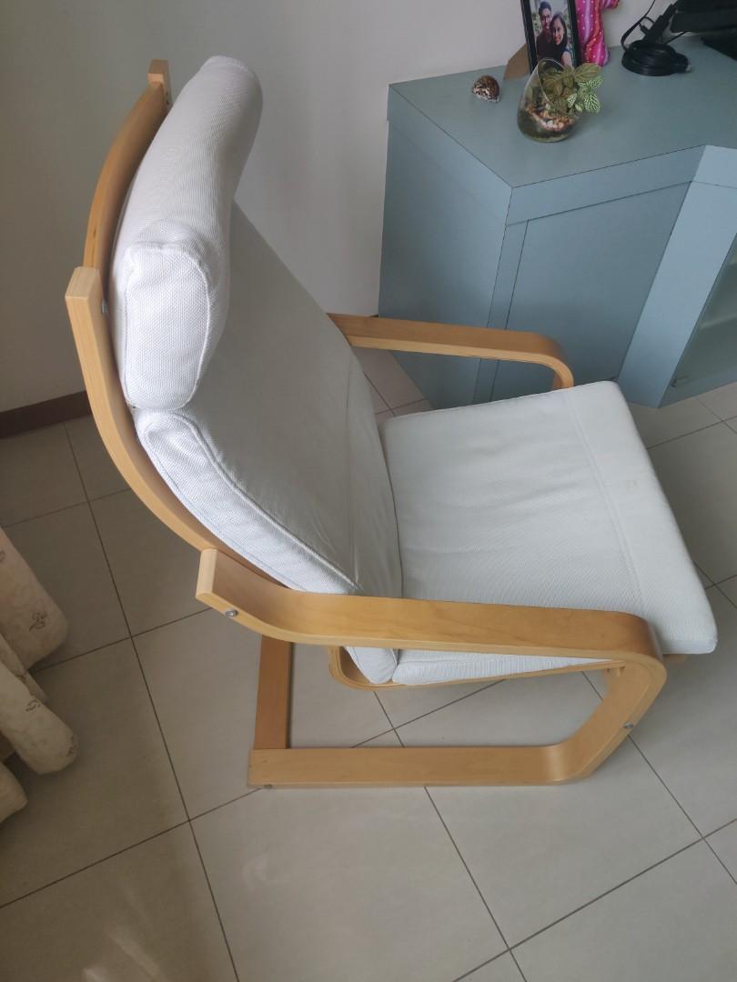 Ikea 2 poang armchair and ikea 2 swivel chairs, Furniture & Home Living