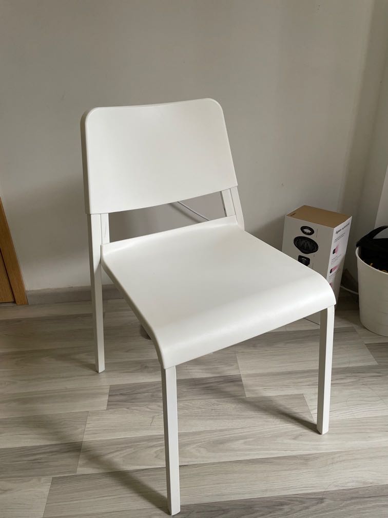 IKEA TEODORES Chair White Furniture Home Living Furniture