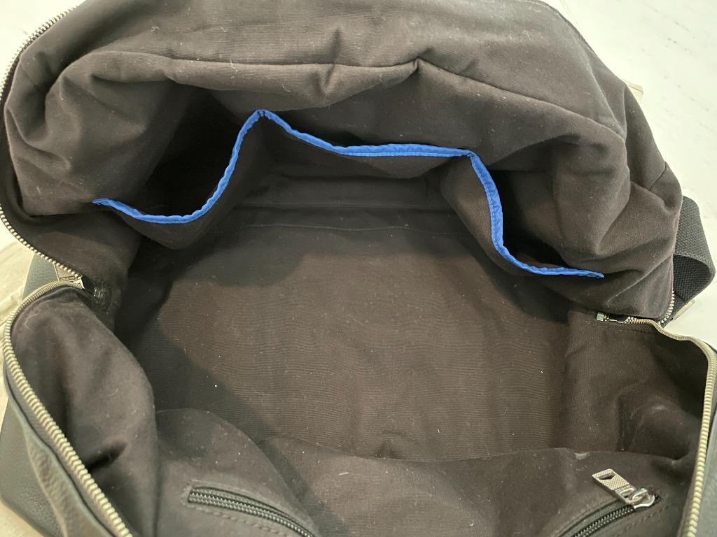 Jack Spade Leather Weekender Duffle Bag, Men's Fashion, Bags, Backpacks