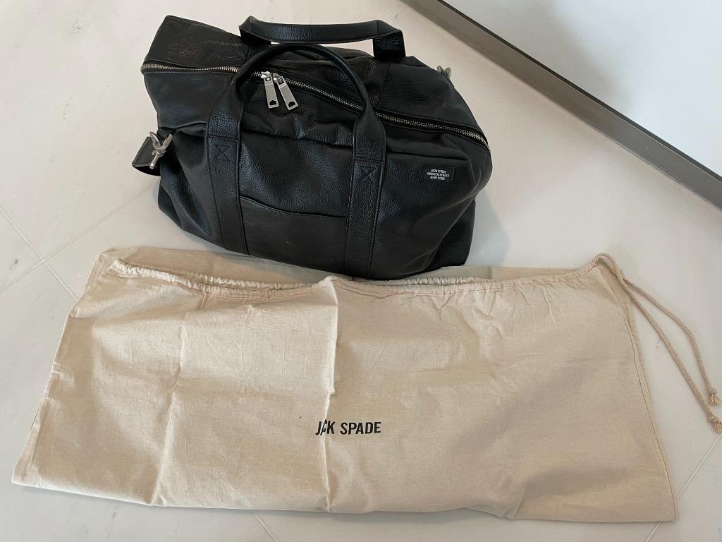 Jack Spade Leather Weekender Duffle Bag, Men's Fashion, Bags, Backpacks