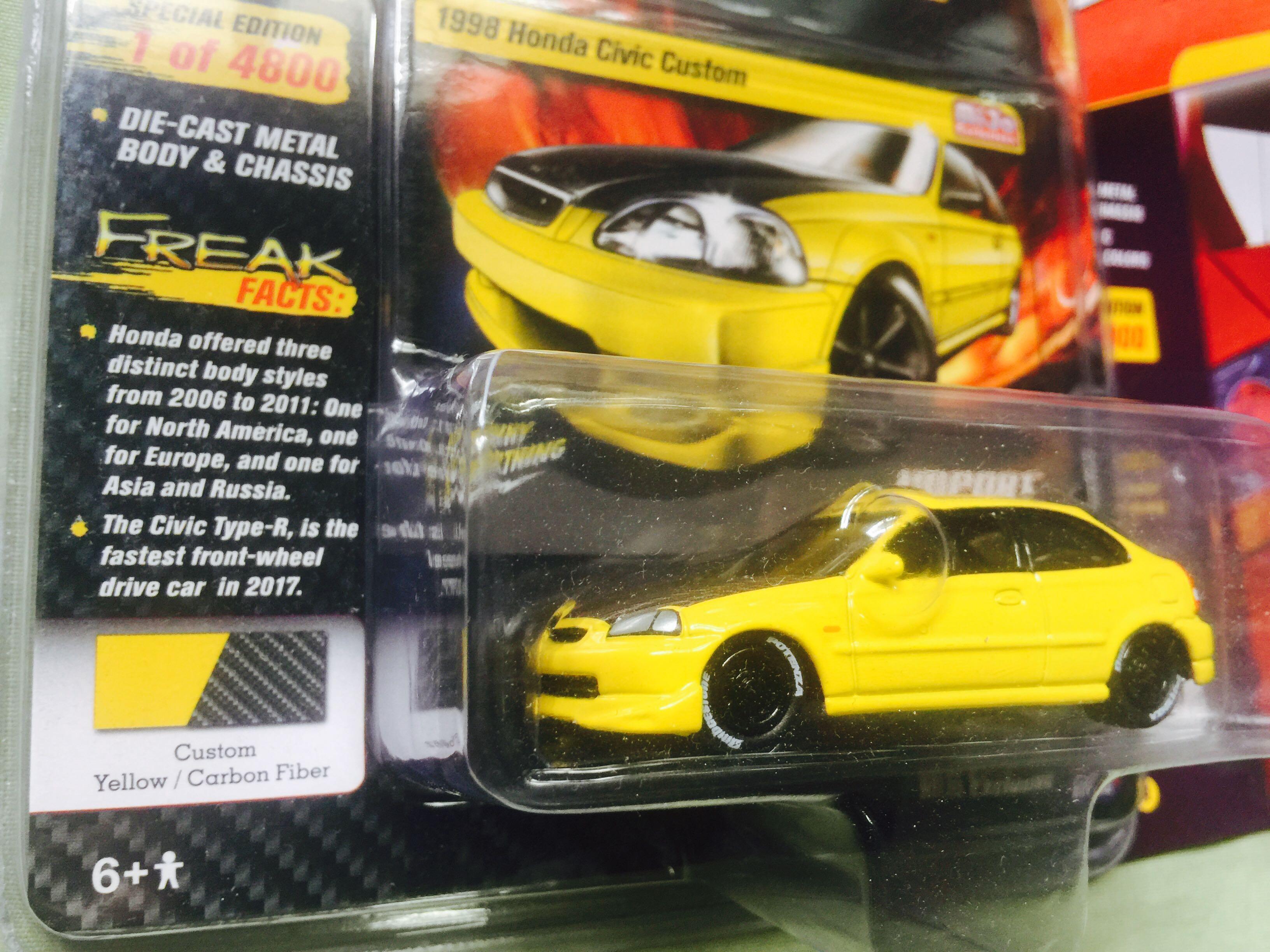 SET of 4 Johnny Lightning Civic Evo R34 1/64, Hobbies & Toys, Toys