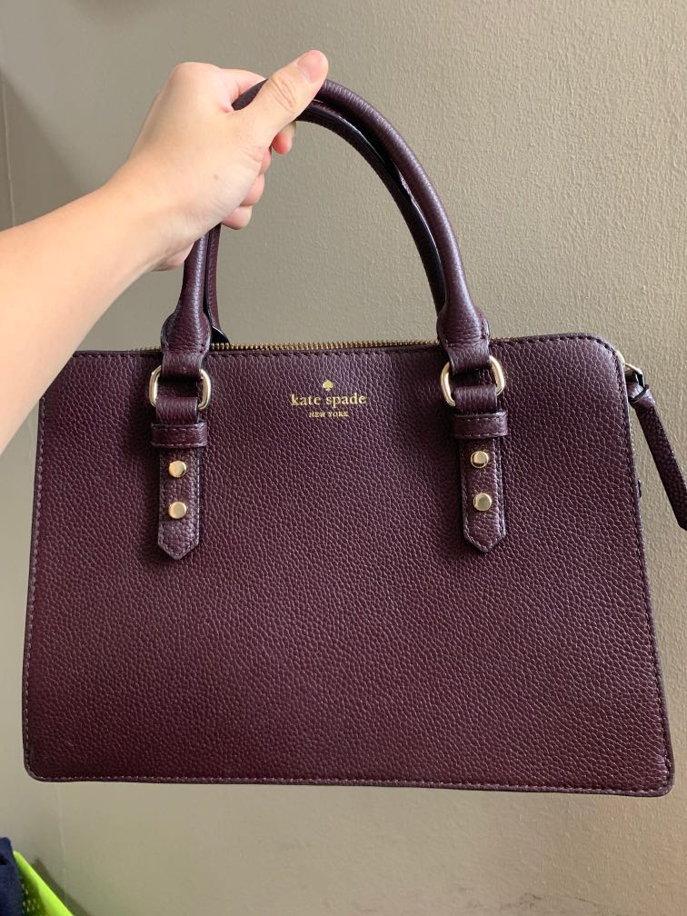 Kate Spade Maroon Cross Body Bag Women s Fashion Bags Wallets