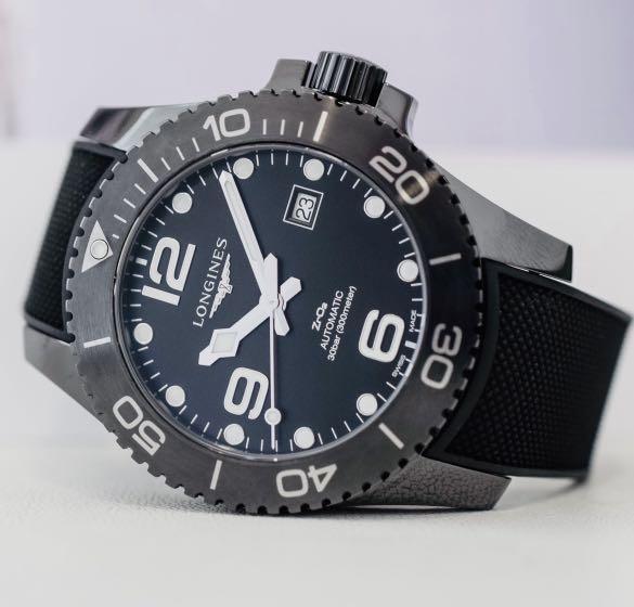 Longines Hydroconquest Black Ceramic Men s Fashion Watches Accessories Watches on Carousell