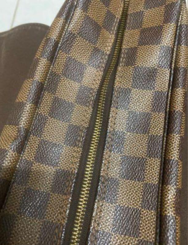 Authenticated used Louis Vuitton Louis Vuitton Naviglio N45255 Damier Canvas Brown Sr0034 Unisex Shoulder Bag, Adult Unisex, Size: (HxWxD): 24cm x