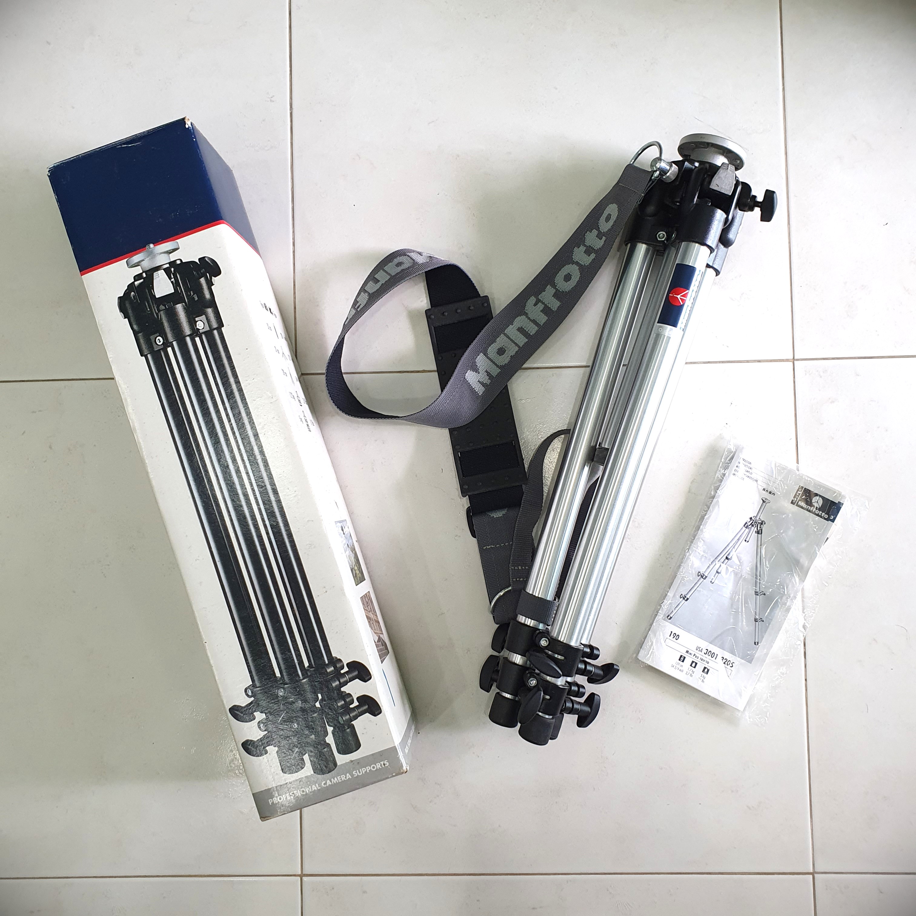 Manfrotto 190 Mini Pro Tripod without Head, Photography, Photography