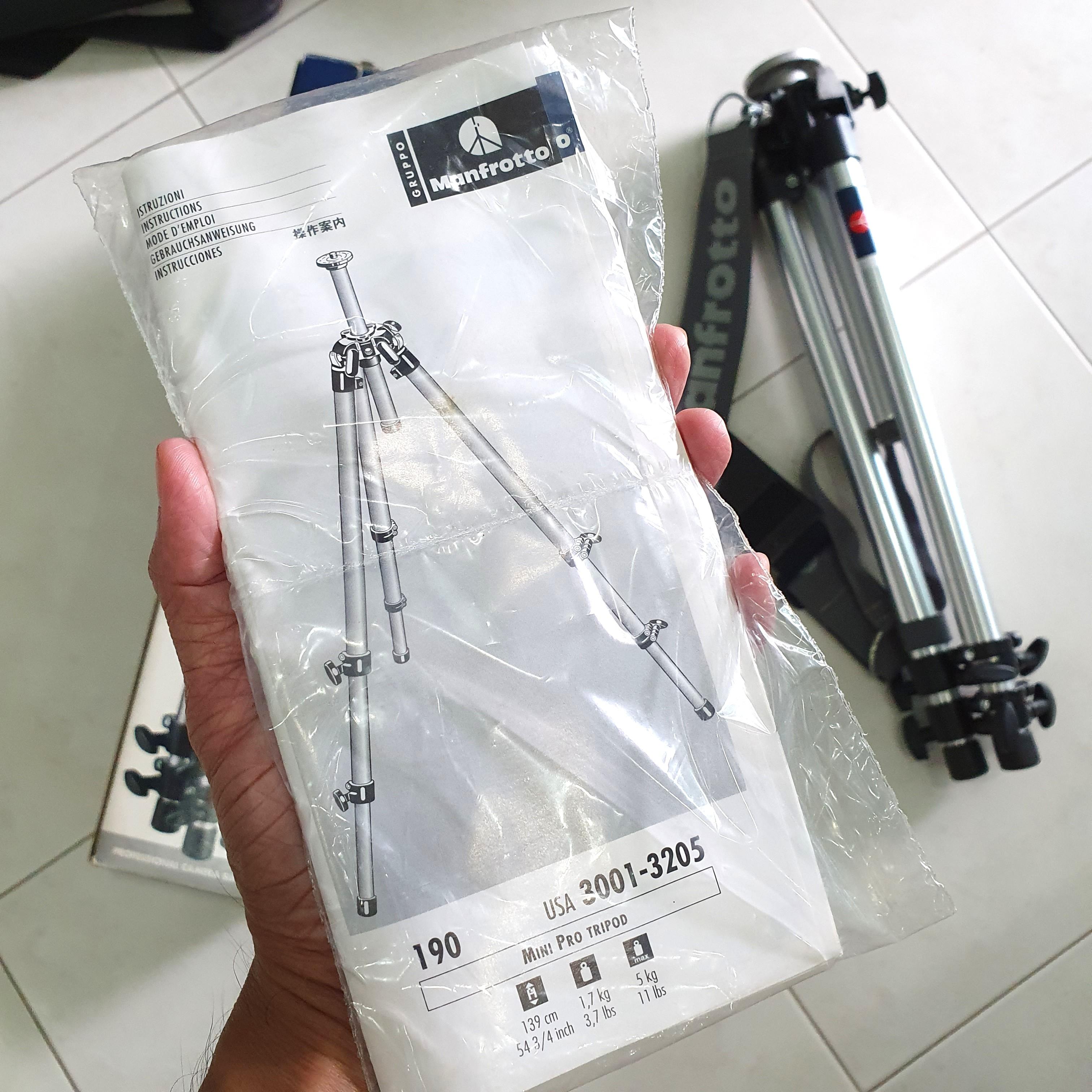 Manfrotto 190 Mini Pro Tripod without Head, Photography, Photography