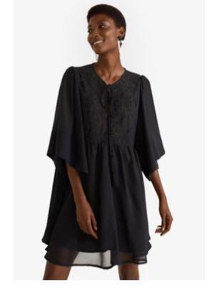 Mango on sale embroidered dress