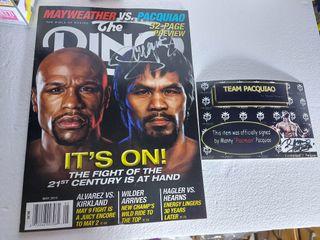 Manny Pacquiao Mayweather retired boxer authentic signature