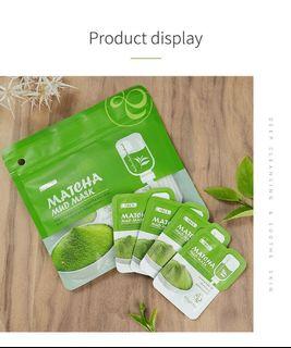 [MASKER] Matcha Mud Face Mask Lifting Firming Brightening Oil Control Anti Wrinkle Deeply Cleaning Facial Pac