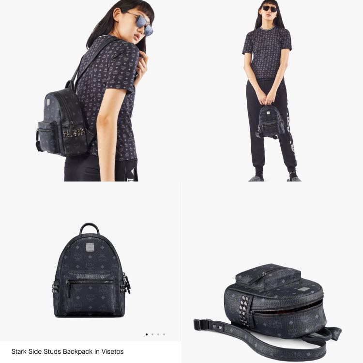 stark side studs backpack in visetos