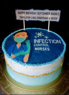 Medical theme cake.