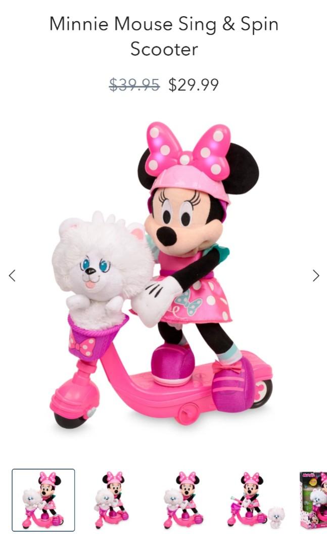 Minnie mouse sing top & spin scooter