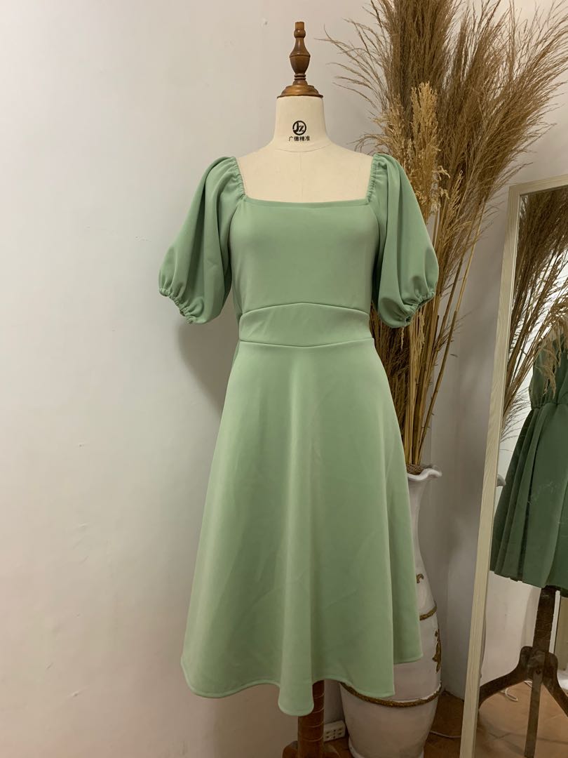 Mint Green Dress, Women's Fashion ...