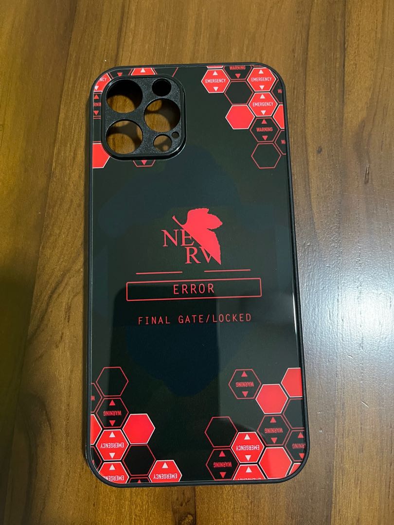 Neon Genesis Evangelion Nerv theme iPhone 12 Pro Max glass back case,  Mobile Phones & Gadgets, Mobile & Gadget Accessories, Cases & Sleeves on  Carousell