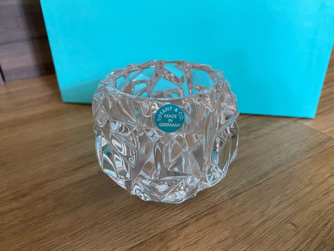 New Tiffany crystal candle holders x 2, Furniture & Home Living, Home