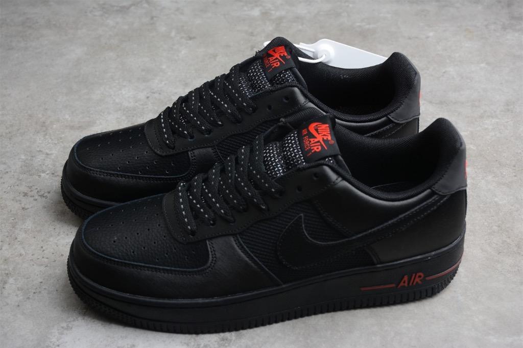 NIKE Air Force 1 07 DO6359 001 Black Red shoes for men and women Euro 36 45