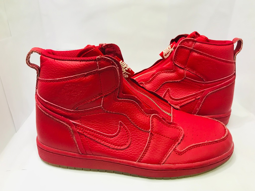 Jordan 1 retro high zip awok vogue university red on sale