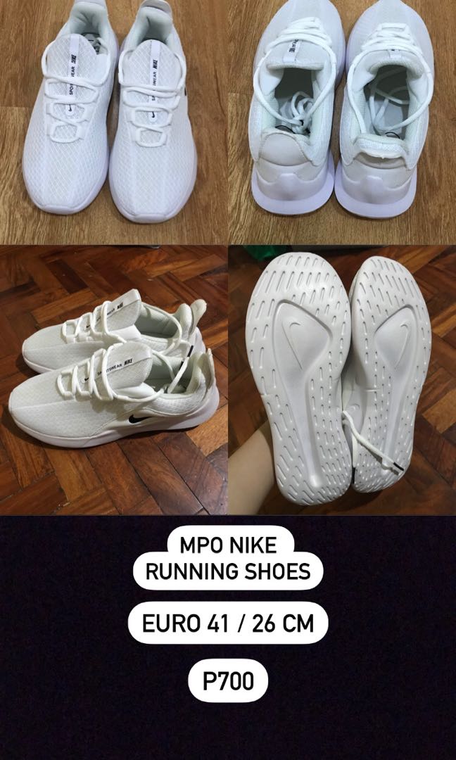 mens nike running shoes white