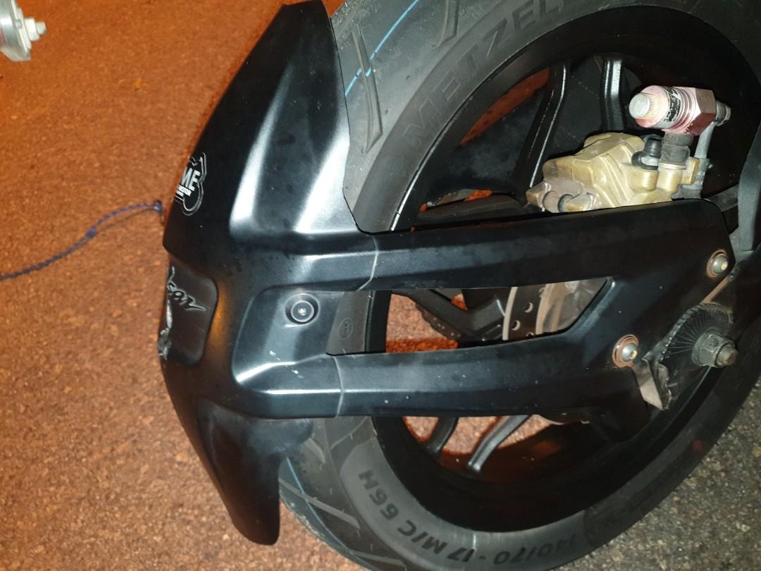 Pulsar ns 200 rear cheap mudguard