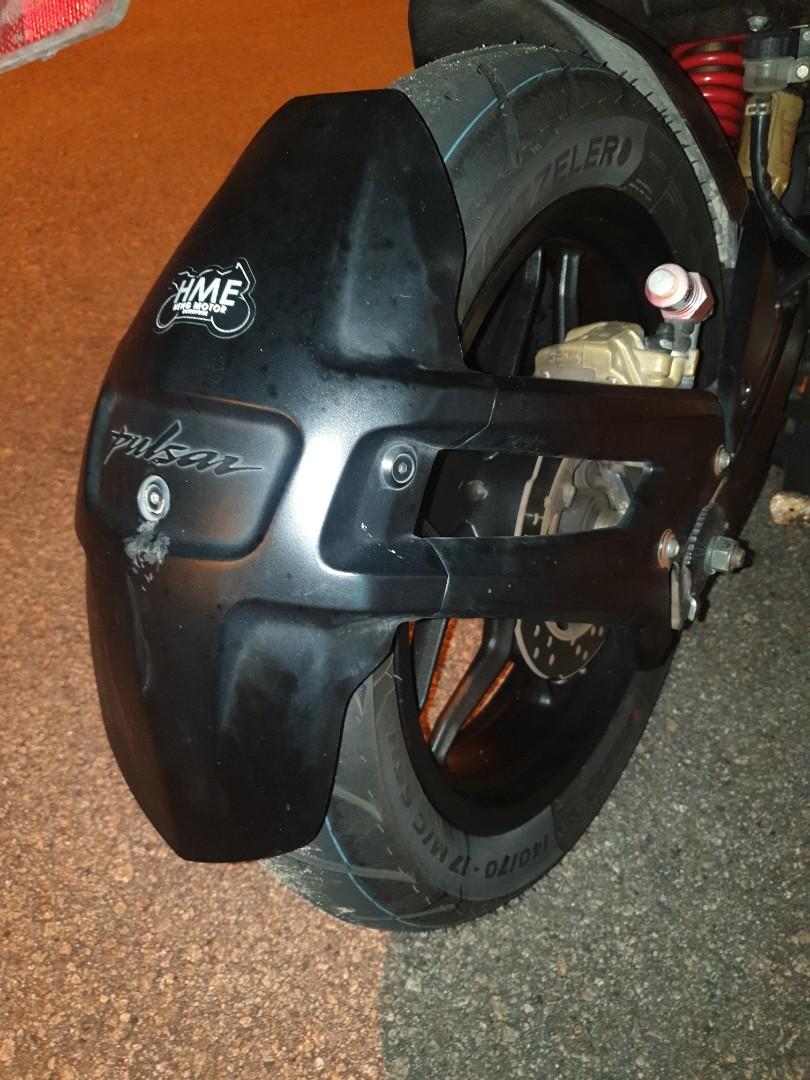 Pulsar ns 200 rear mudguard sale
