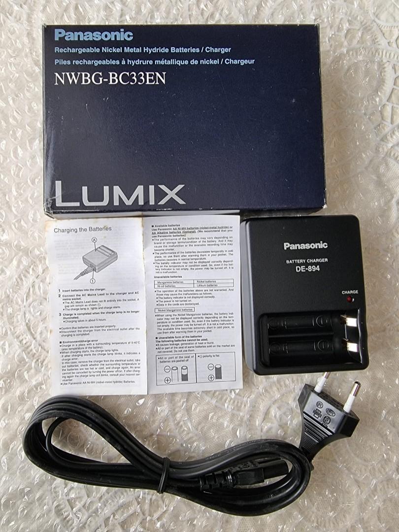 Original Panasonic Lumix DE894 Rechargeable NiMH Battery Charger (NWBG