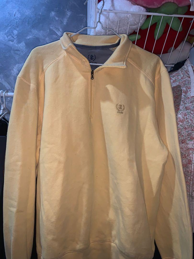 Izod yellow sweatshirt hot sale