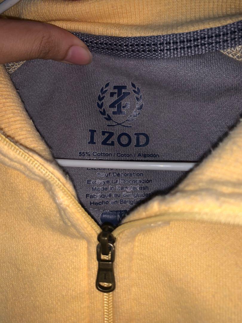 Izod yellow sweatshirt cheap