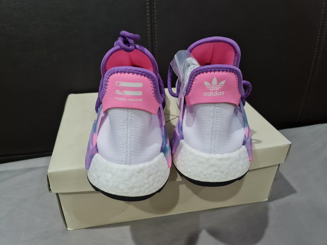 Human race pink glow on top feet