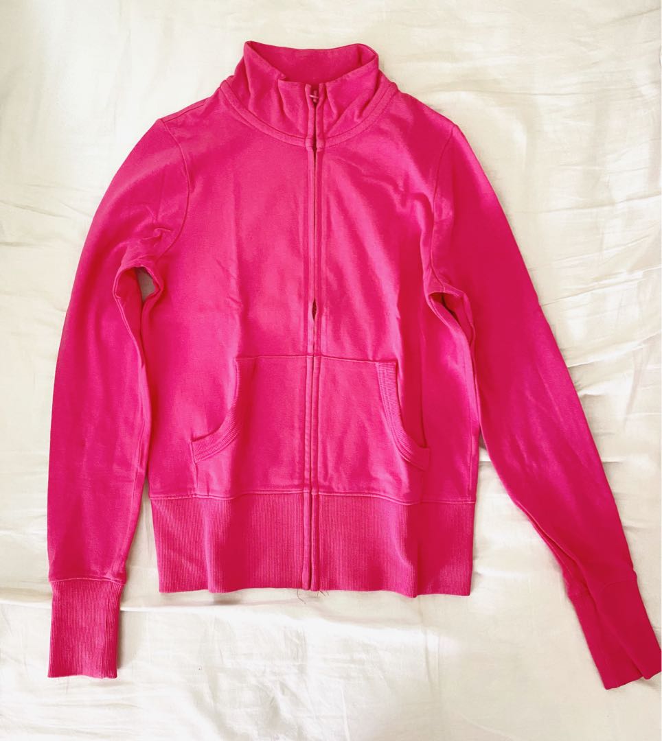 pink yoga jacket