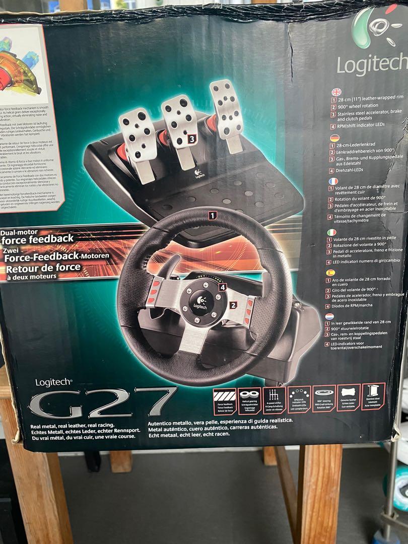 PlayStation steering wheel . Logitech 27, Hobbies & Toys, Toys & Games