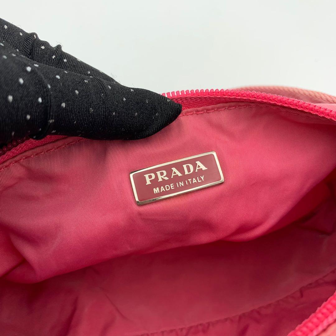 Prada Pink Nylon Pochette Bag – LuxuryPromise