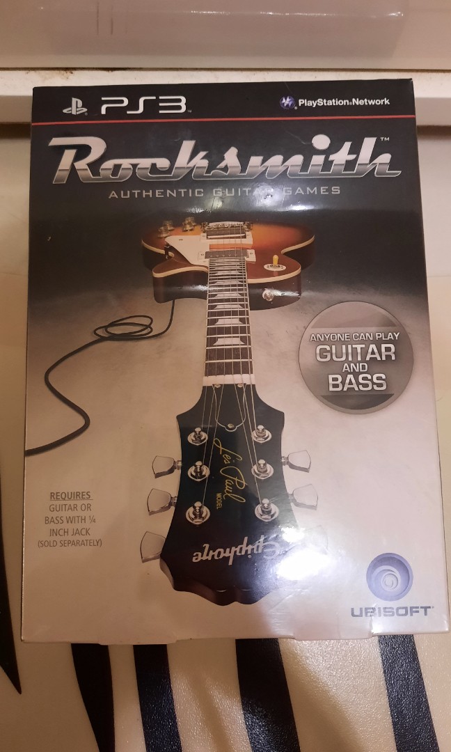 PS3 Rocksmith 結他遊戲Game 連Real Tone Cable, 電子遊戲, 電子遊戲