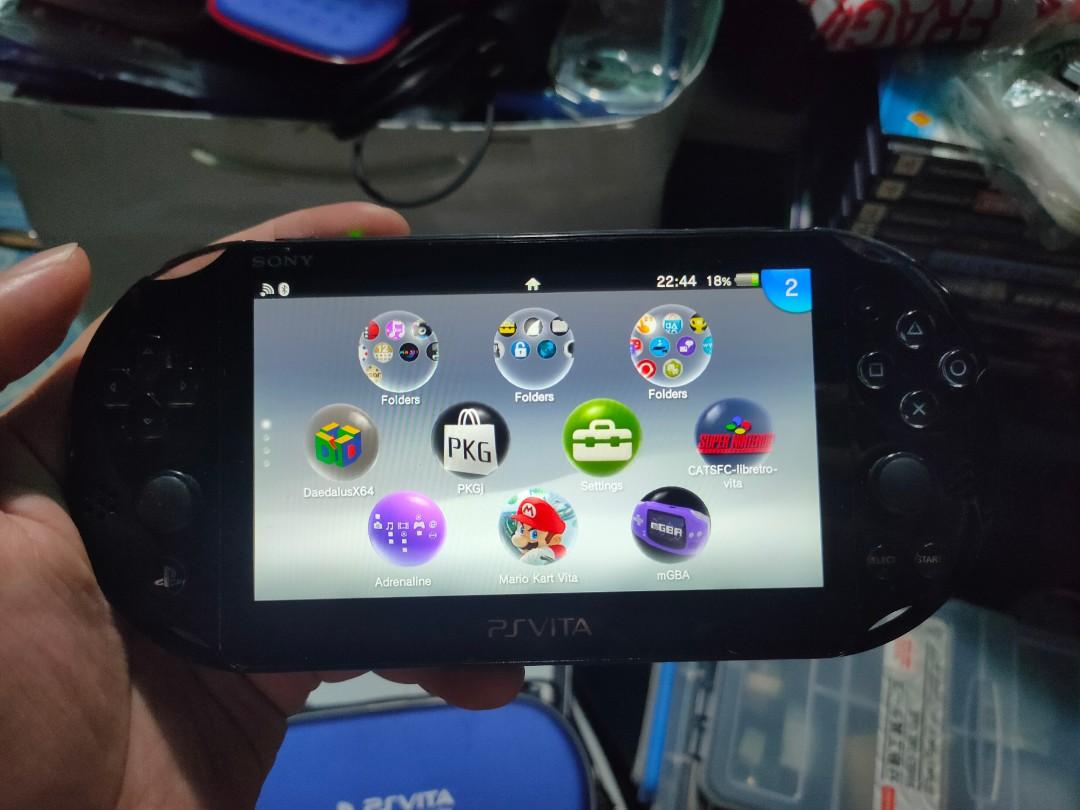 Ps Vita Slim With Box 128gb 5in1 Full Of Games And Freebies Video Gaming Video Game Consoles Playstation On Carousell