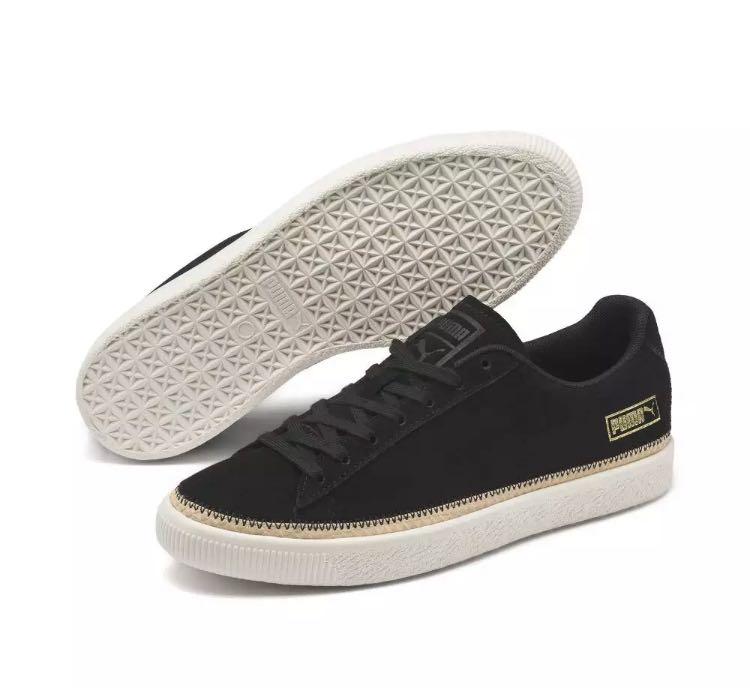 Puma suede on sale trim trainers