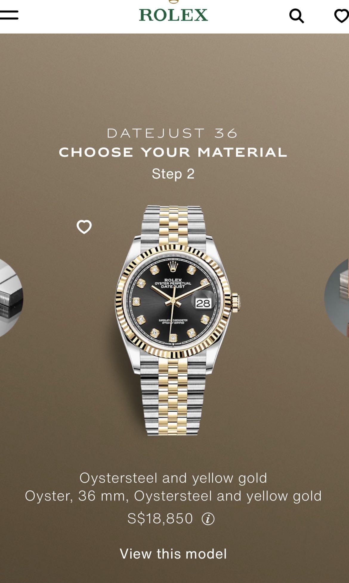 rolex oyster 36 mm oystersteel and yellow gold