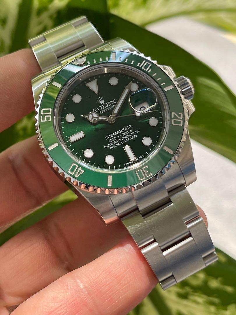 Rolex 'Hulk' Submariner 116610LV - Green Dial - 2014