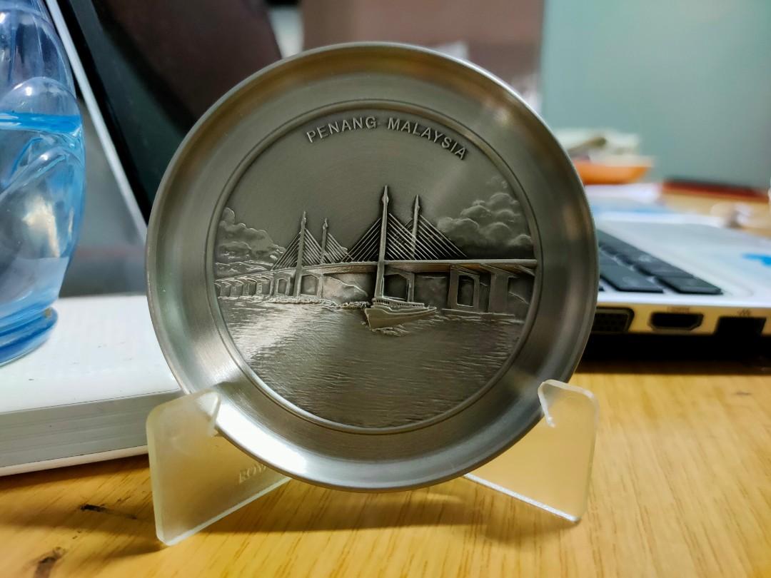 ROYAL SELANGOR (PENANG BRIDGE) PEWTER COASTER KemasRaya, Furniture
