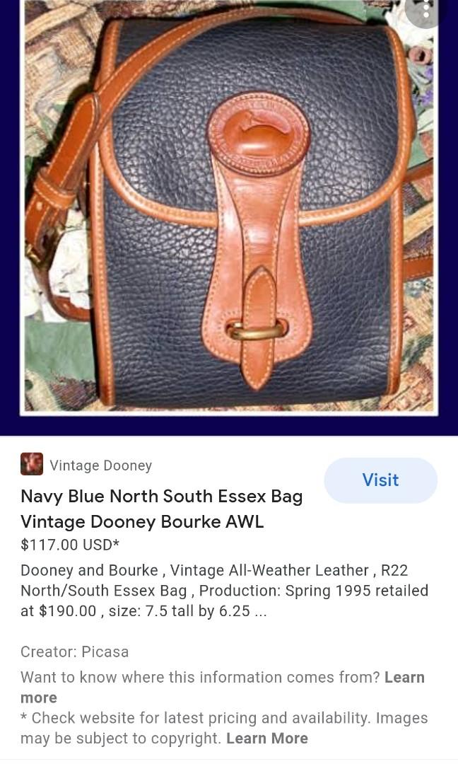 Vintage Essex North South Dooney Shoulder Crossbody Bag