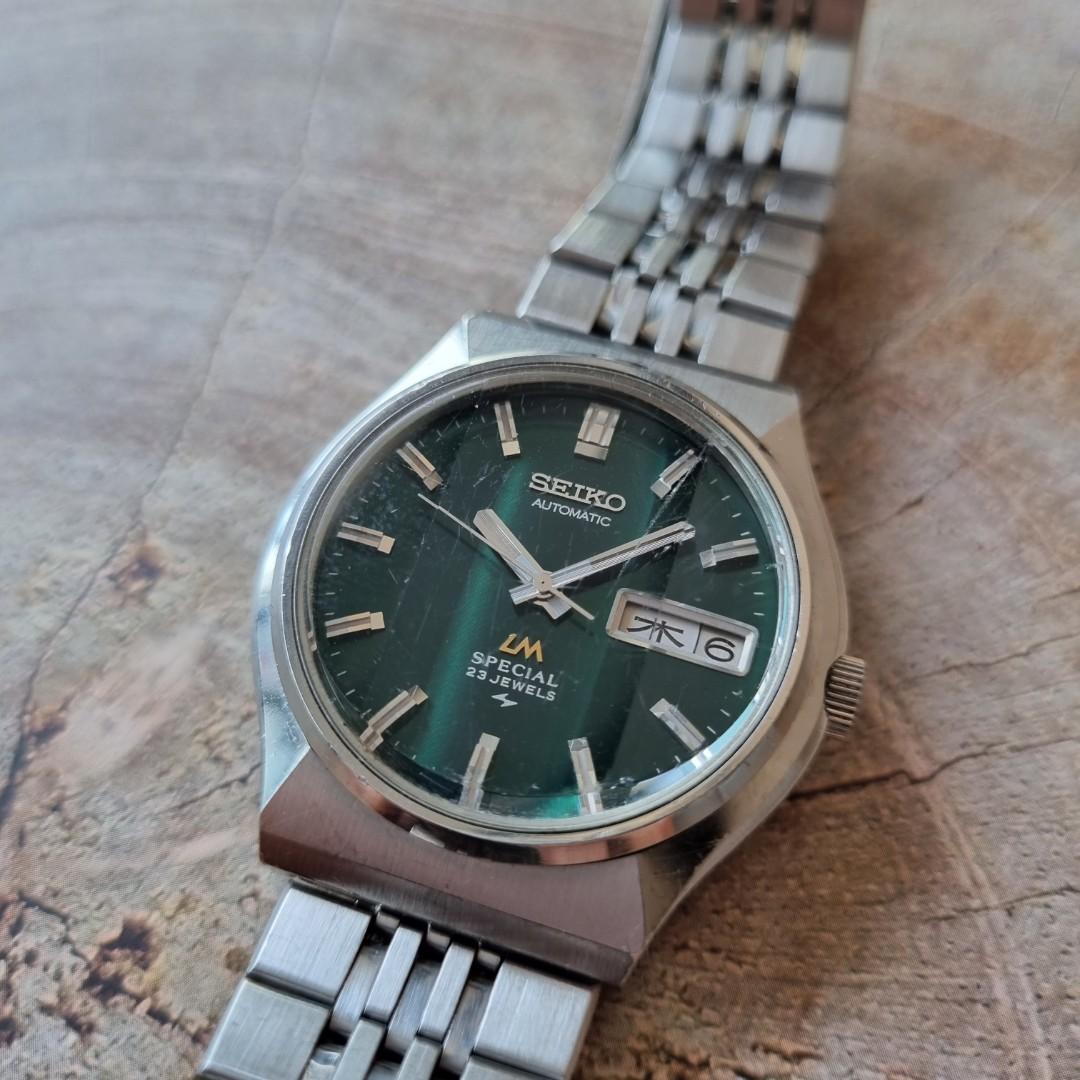 Seiko LM Special 5216-7040 green dial., Men's Fashion, Watches &  Accessories, Watches on Carousell
