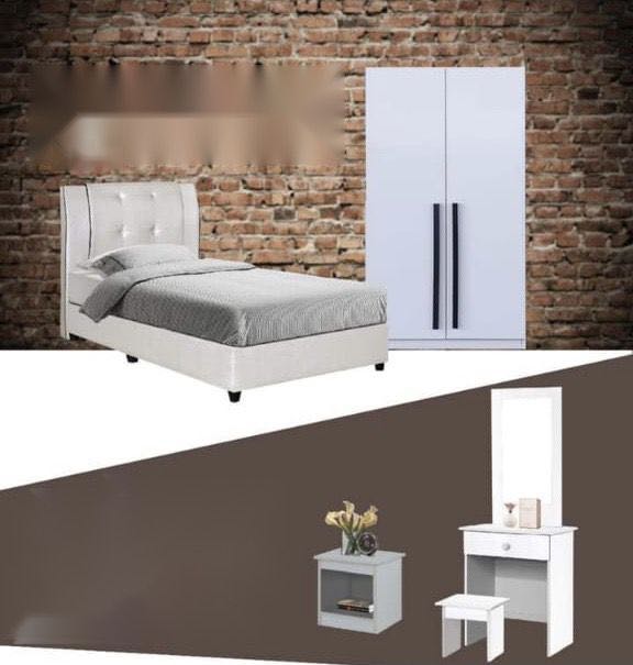 Single Bedroom Set, Furniture & Home Living, Furniture, Bed Frames
