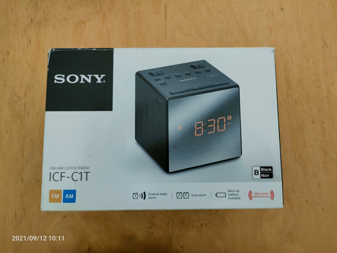 Sony ICFC1T FM/AM Clock Radio, Audio, Other Audio Equipment on Carousell