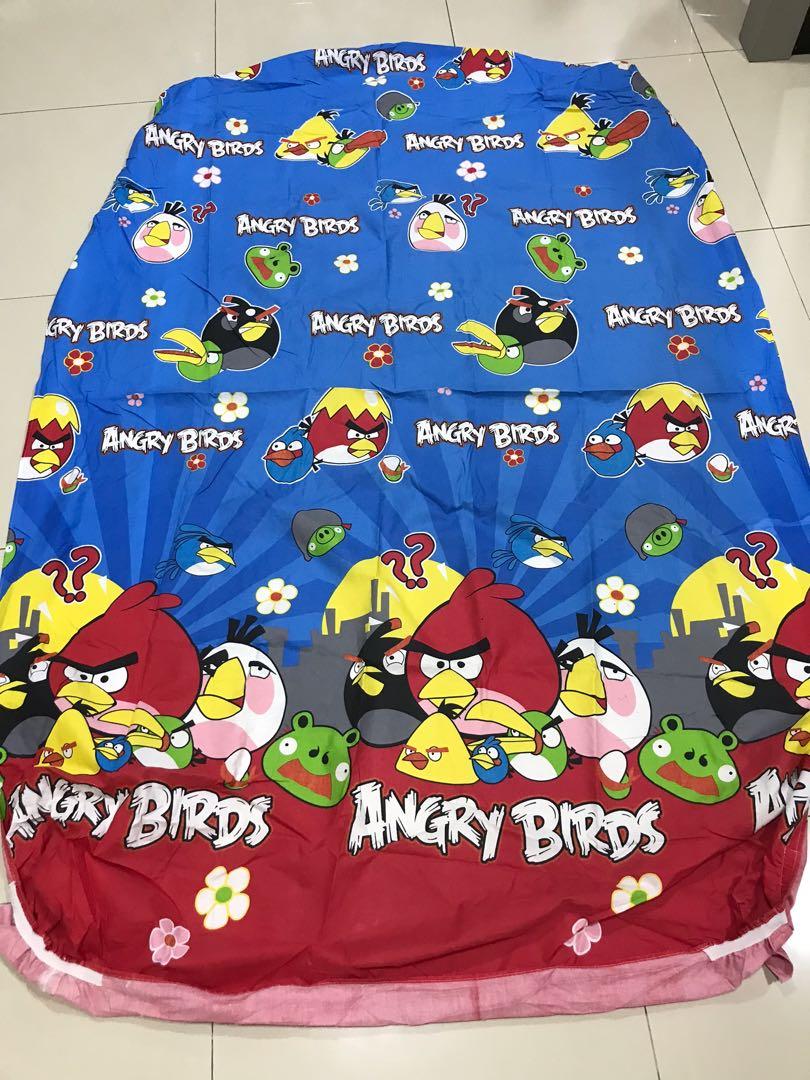 Sprei Kasur Tempat Tidur Angry Birds Biru 120 X 200 Free Sarung Bantal Guling Preloved Perabotan Rumah Di Carousell<script async src=
