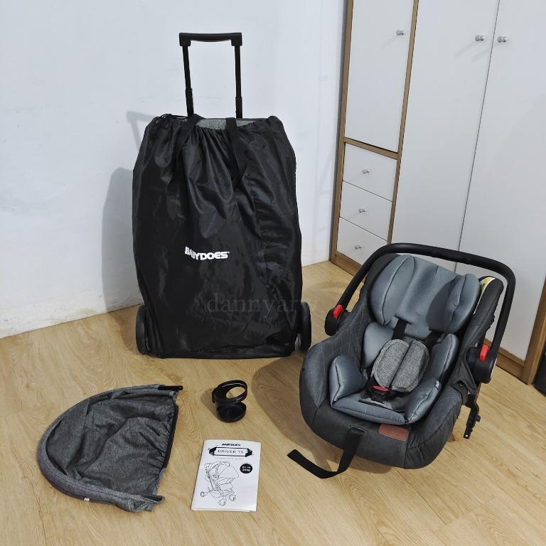 Stroller Babydoes Driver TS Travel System Cabin Size + Car Seat, Bayi & Anak, Kereta, Kursi