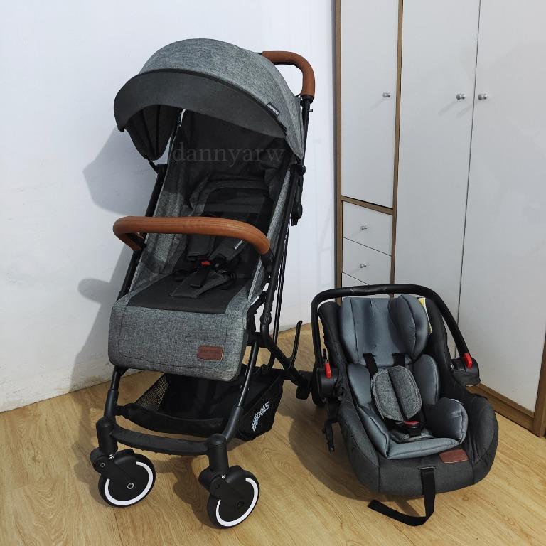 Stroller Babydoes Driver TS Travel System Cabin Size + Car Seat, Bayi & Anak, Kereta, Kursi