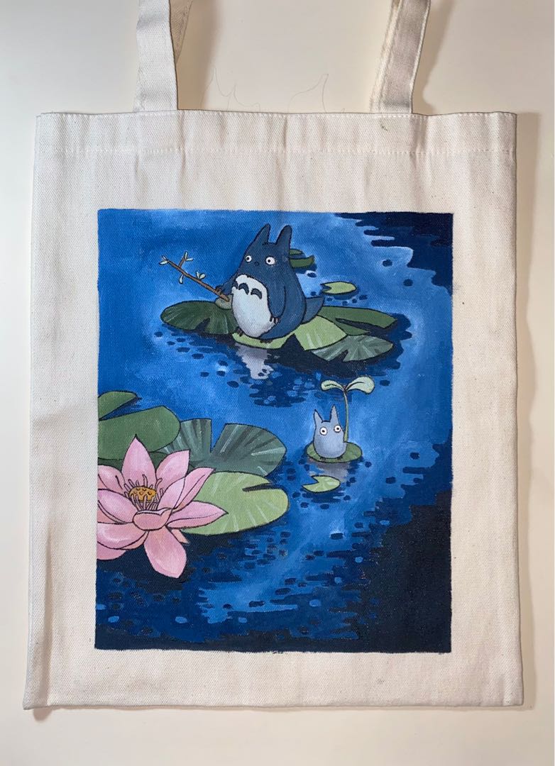 LP) Canvas Bag Anime Studio Ghibli, Tote Bag Totoro