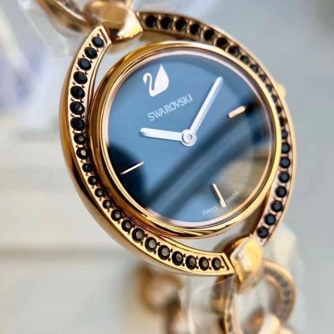 Swarovski Stella Dark Gray Rosegold Bracelet 5376806
