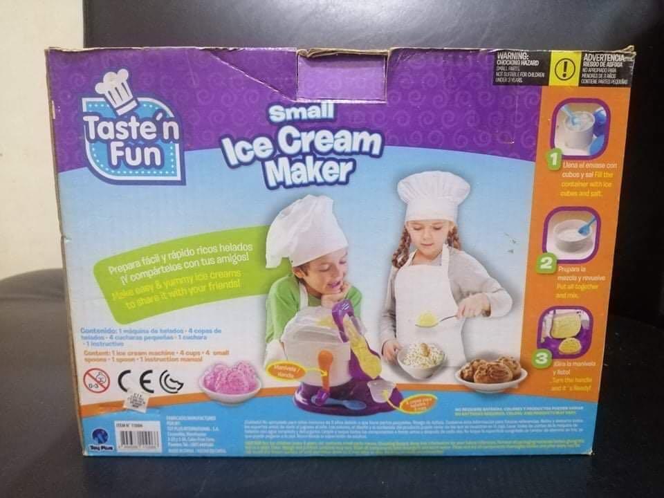 Taste ‘N Fun Small Ice Cream Maker (Category: Ice-cream Makers) located in Calamba. Submitted by 21char (Listing ID 1113120544, Image 1). Description: Make your own ice-cream at home. Fun way to bond with your kiddos. From 1000 Used twice only.